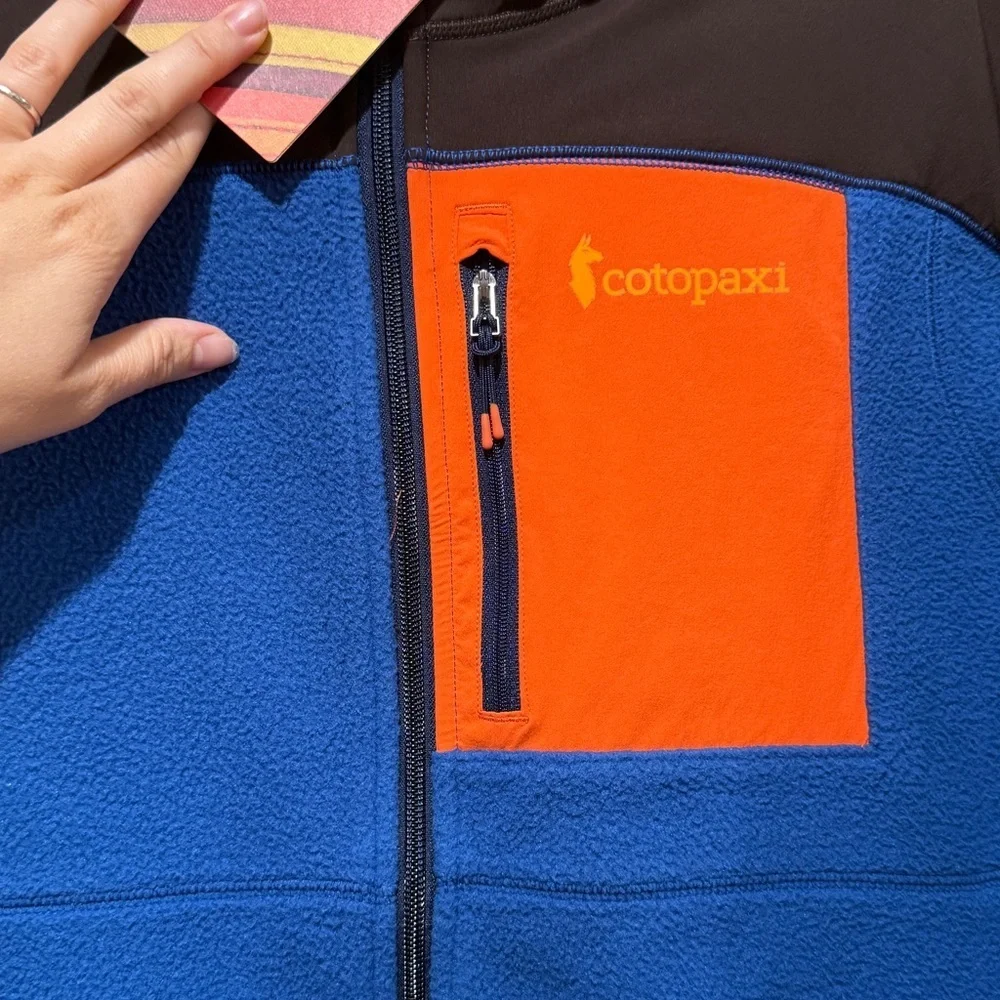 New Cotopaxi Women Abrazo Hooded‎ Full-Zip Fleece Jacket XS Colorblock Outdoor